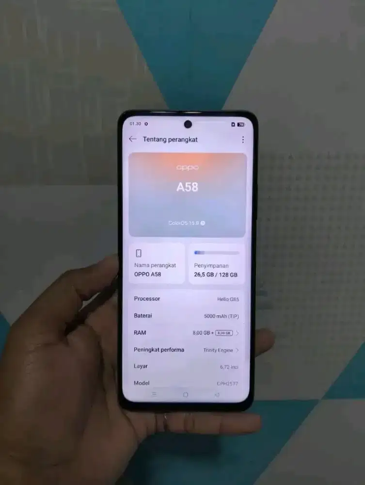 Oppo A58 serius inbok!