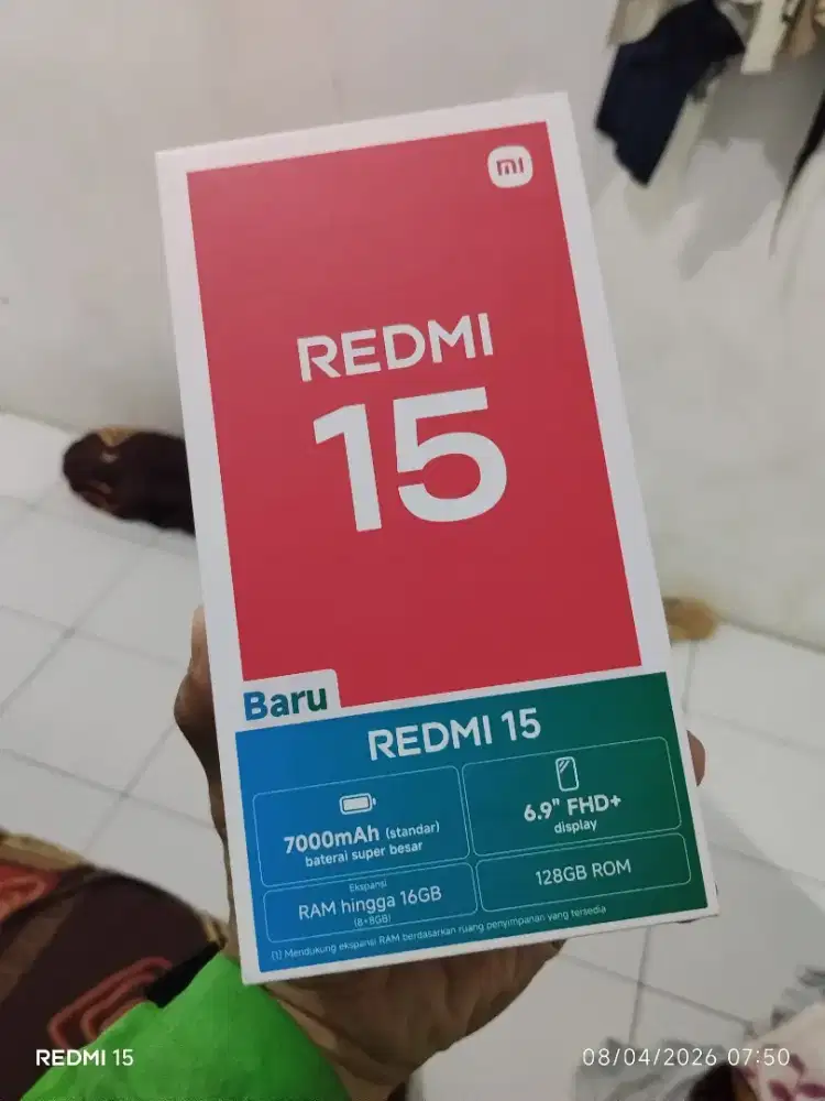 Redmi 15, 8/128, like a new, 2 bulan pakai