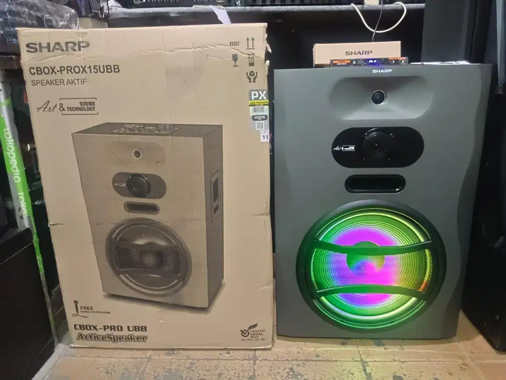 Sharp speaker 15 inc portable