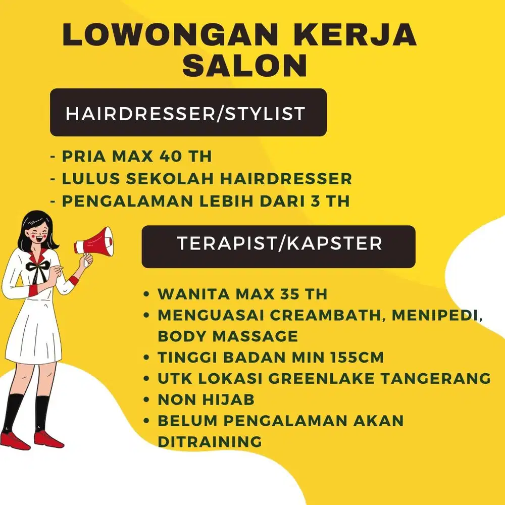 LOKER SALON DI GREENLAKE