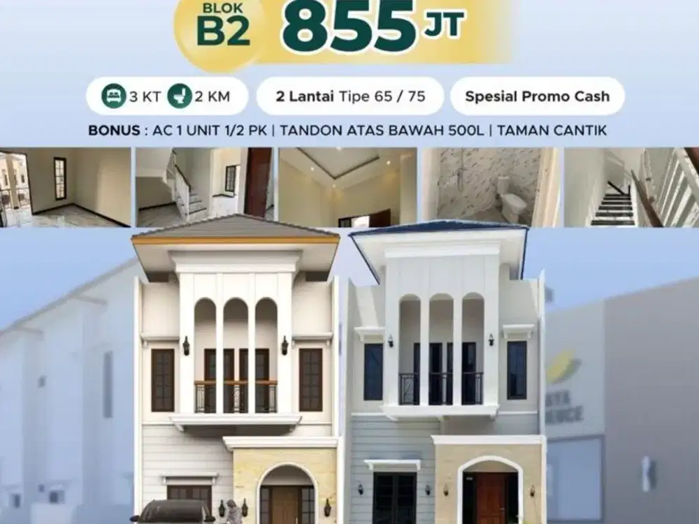 Rumah 2 Lantai di Turangga unit ready dan sertifikat sudah split