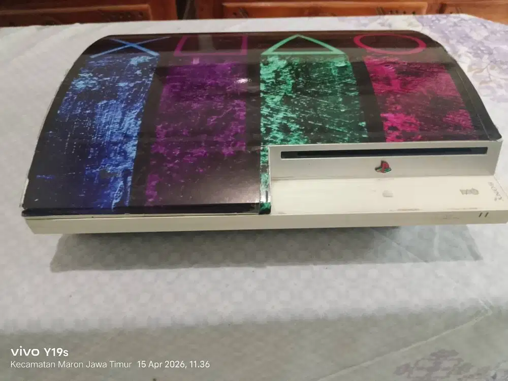 Ps3 fat 500gb full game kabel lengkap + 1stick + kaset game basara