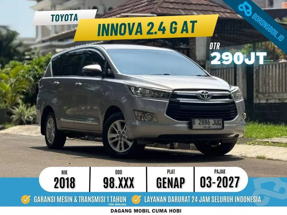 DIESEL! KIJANG INNOVA G 2.4 AT 2018
