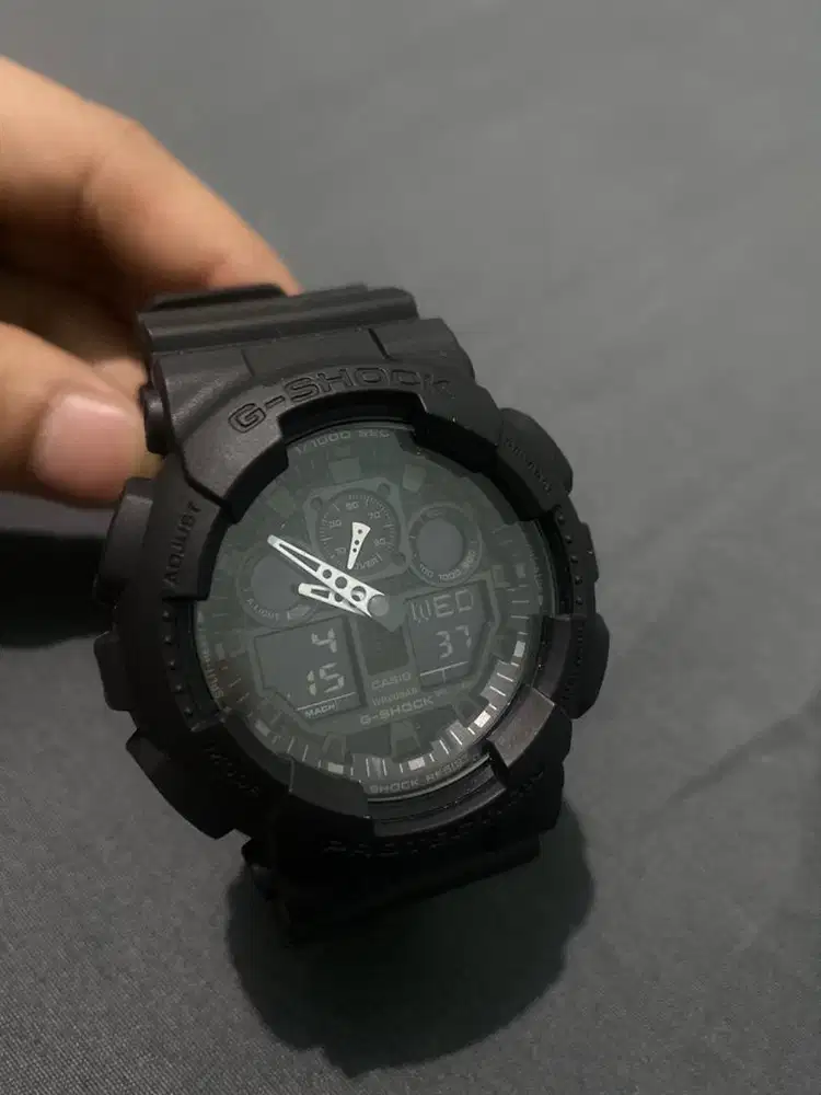 Jual Jam Tangan Casio G-Shock GA-100 Black Series