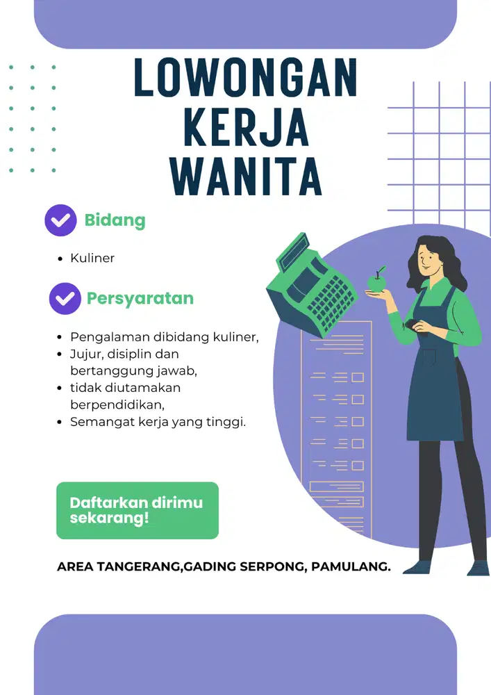 LOWONGAN KERJA WANITA
