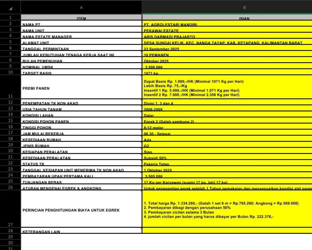 info loker perkebunan kelapa sawit gratis tanpa d potong gaji