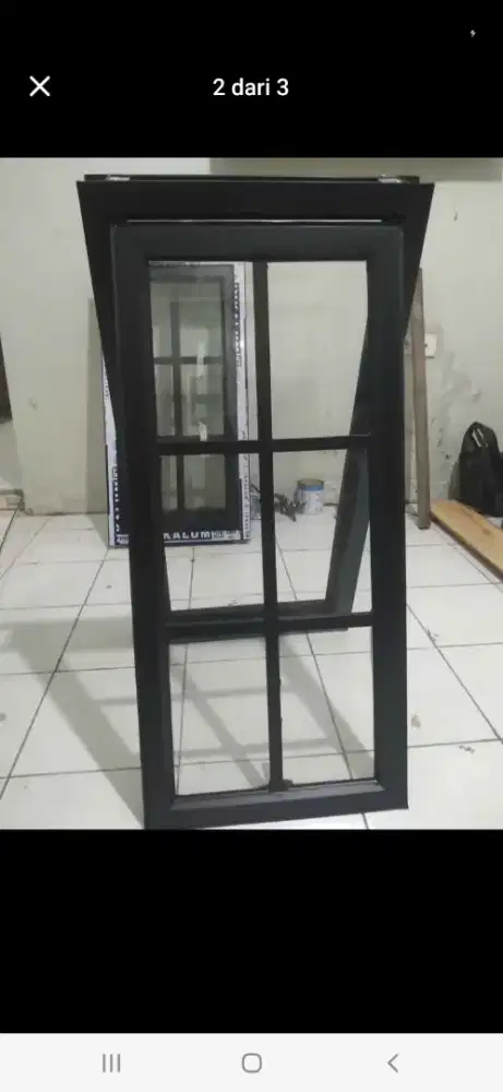 Kusen aluminium jendela ornamen T150cm L60cm FREE ONGKIR bayar dtempat