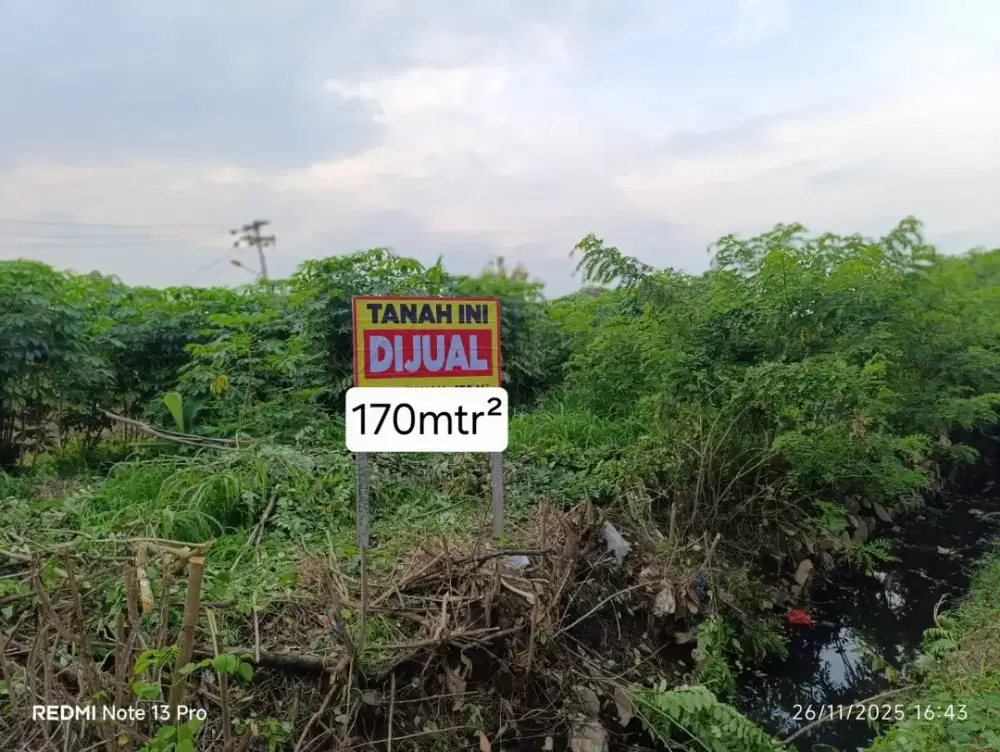 DIJUAL TANAH HAK MILIK 170mtr²