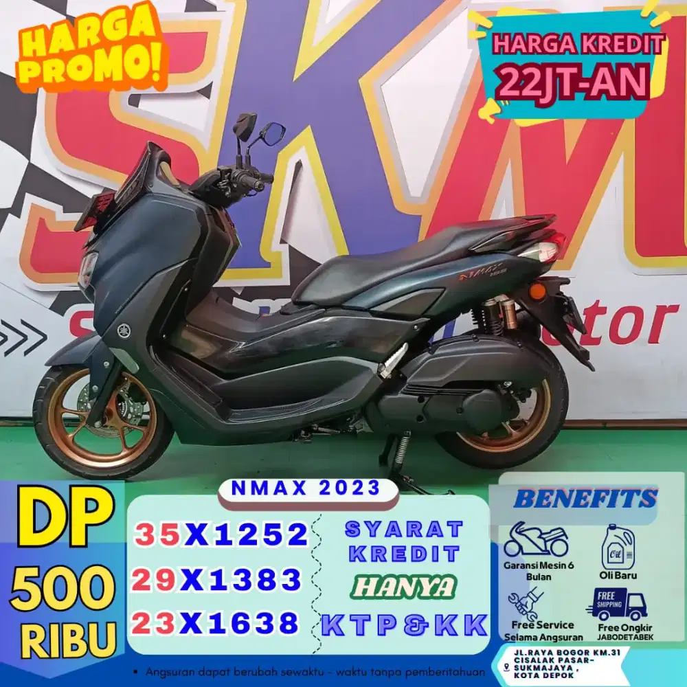DP 500ribu Proses kredit hanya 1hr Yamaha nmax 2023 cash/credit