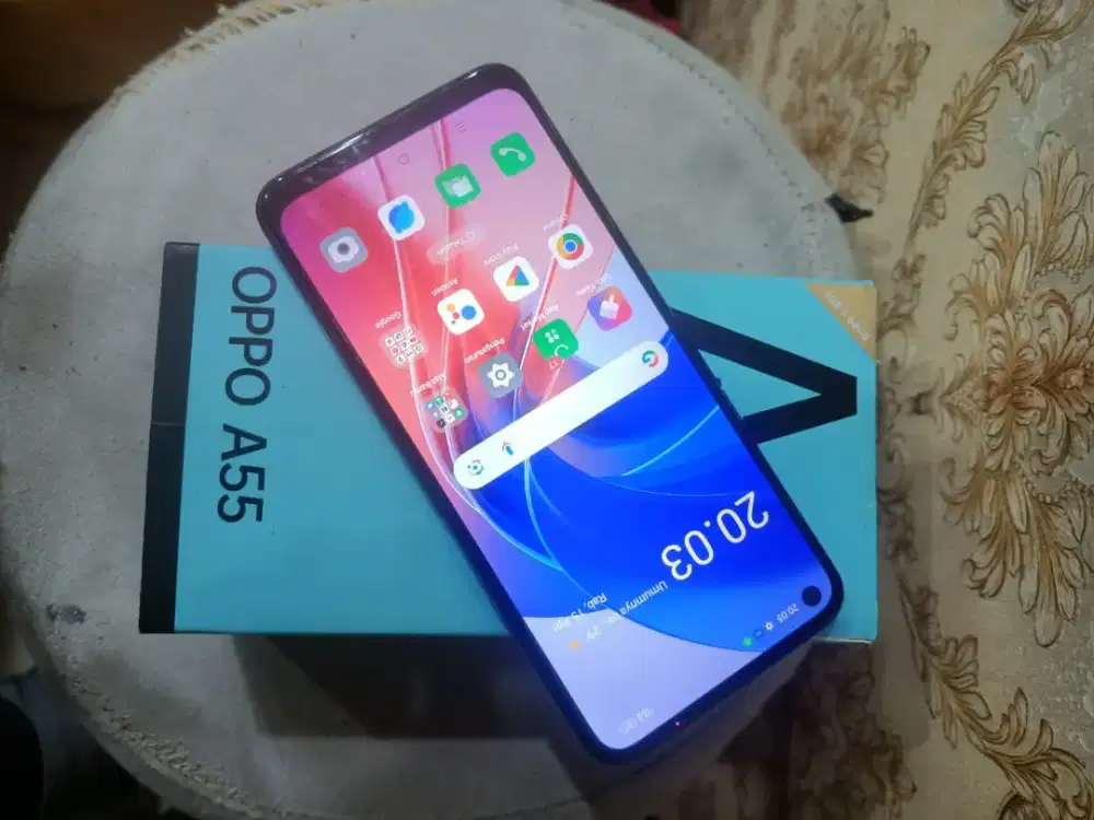Oppo A55 ram 4/64 normal semua nya mlus msh original semua nya lkp