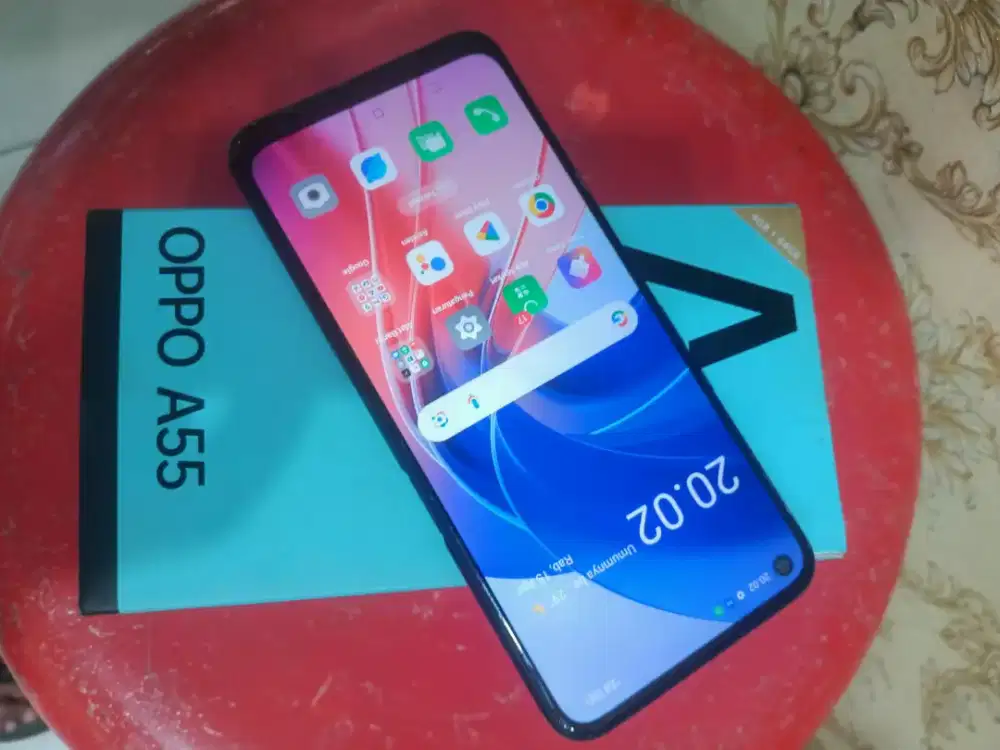 Oppo A55 ram 4/64 normal semua nya mlus msh original semua nya lkp