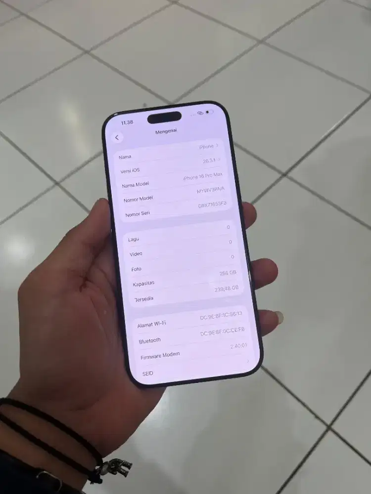 Iphone 16 pro max 256