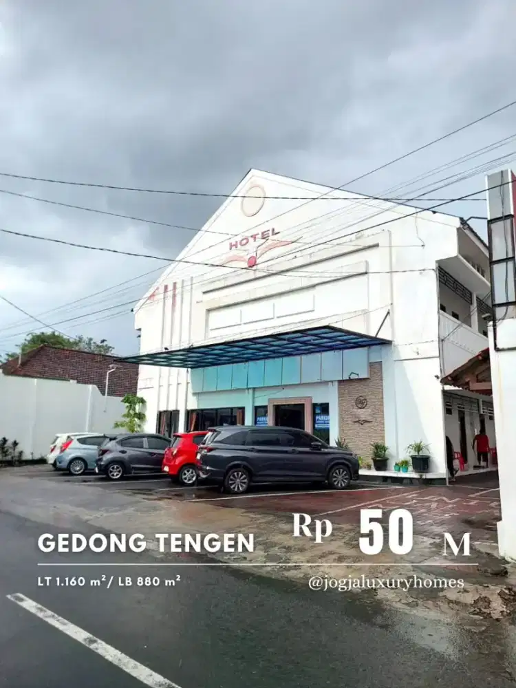 Dijual Hotel 28 Kamar dekat Malioboro dan Stasiun Tugu
