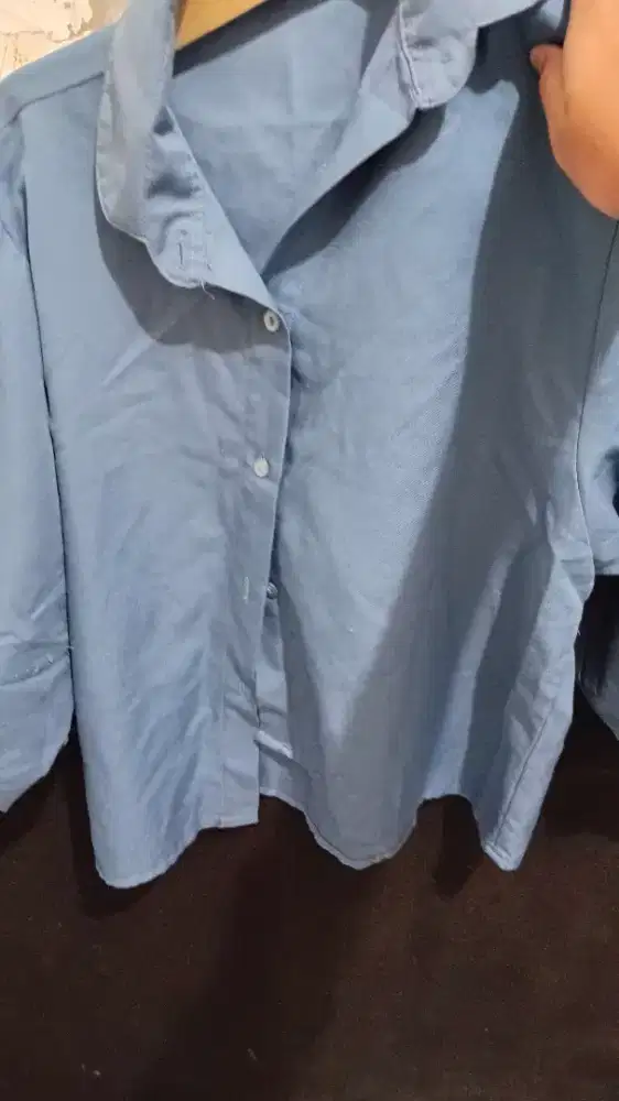 BU CEPAT!! KEMEJA BIRU BAGUS MURAH 28RB AJA