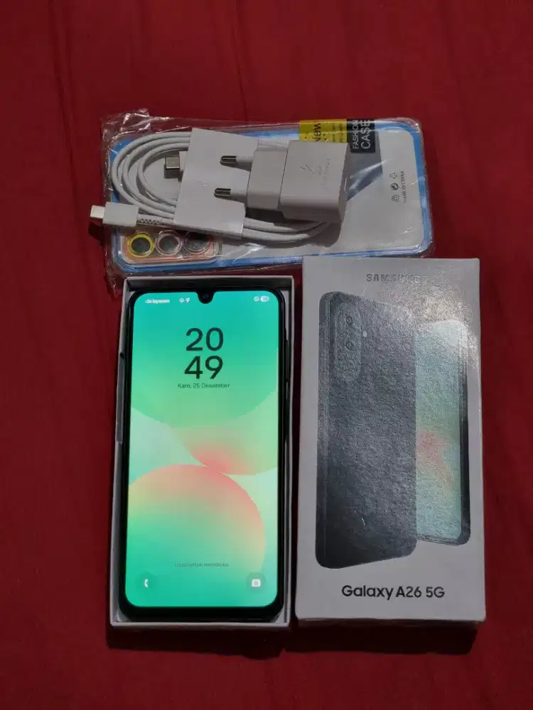 hp samsung A26 5g 8/256 likenew siap pakai grns panjang free ADAPTOR
