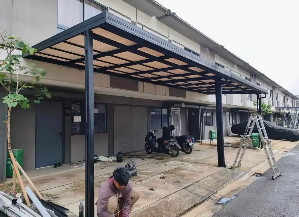 Pasang kanopi dan garasi baja ringan