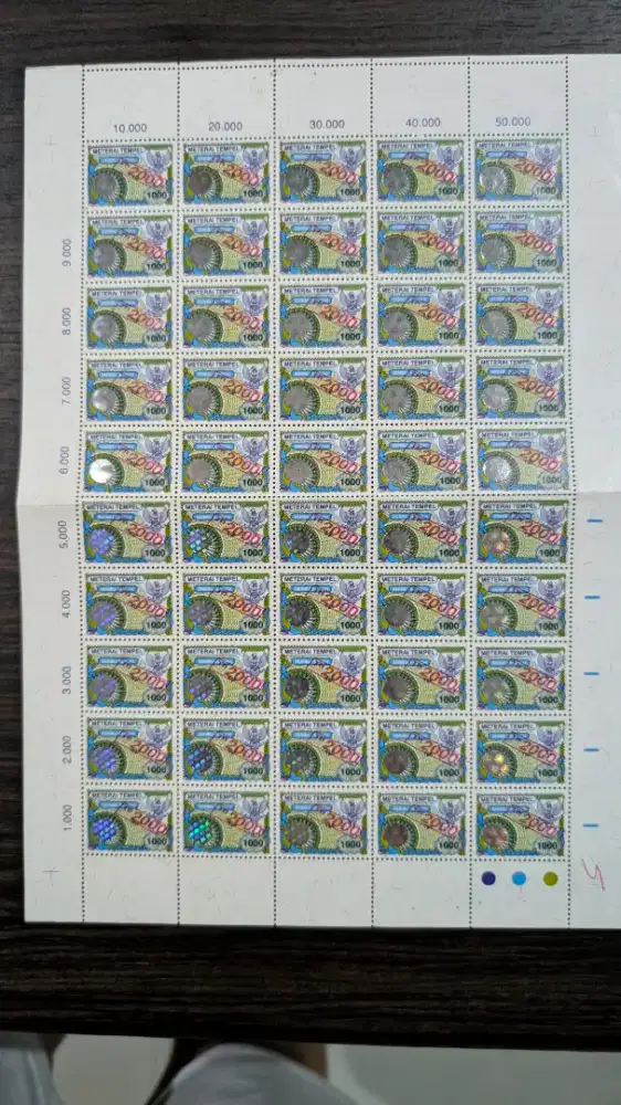 materai 1,000 th 2,000 antik