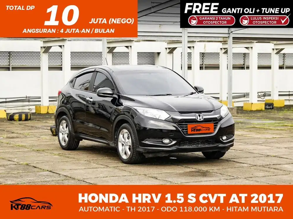 [BERGARANSI] HONDA HRV S CVT MATIC TAHUN 2017 HITAM