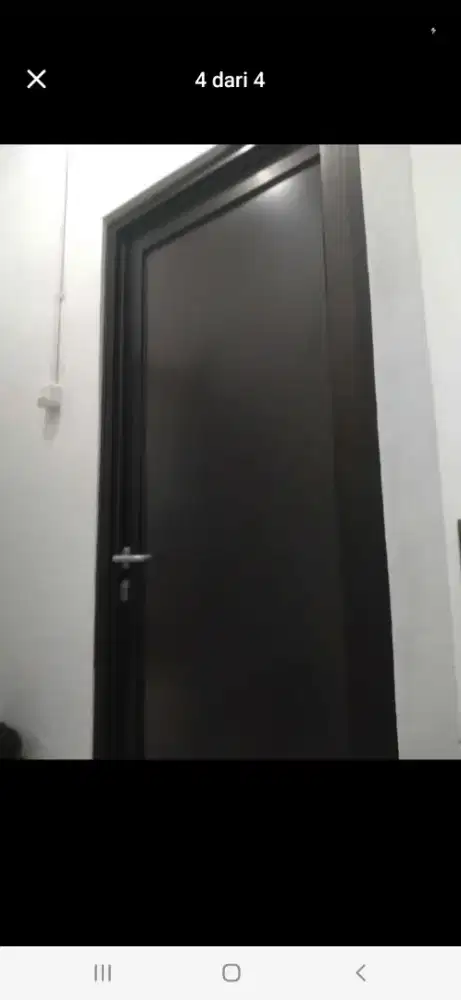 Pintu alumunium swing T220cm L100cm harga terpasang 2,3 jt / unit