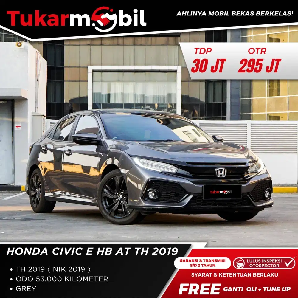 [BERGARANSI] HONDA CIVIC E TAHUN 2019 LOW KM