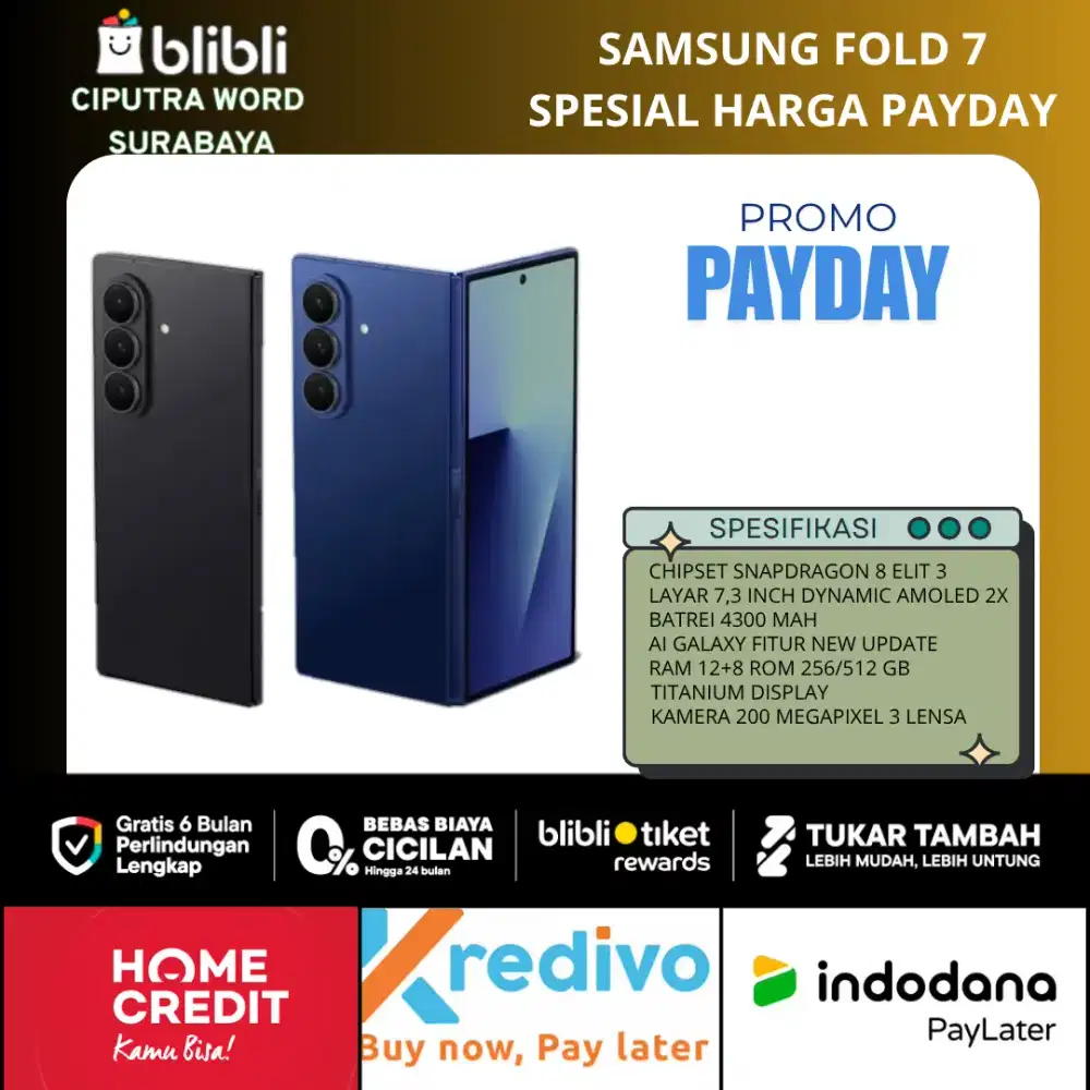 Samsung Fold 7 Promo Free Buds 3 Pro Garansi Resmi
