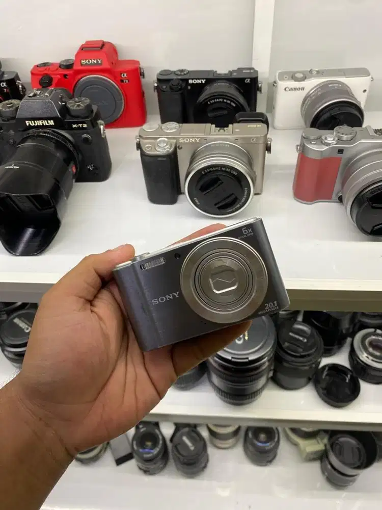 Kamera pocket saku sony W810 mulus normal siap pakai hunting