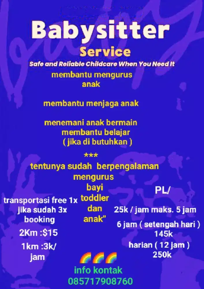 Babysitter service  Bekasi