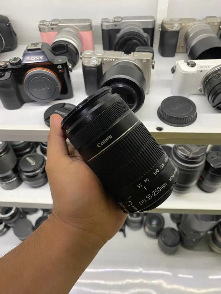 Lensa 55-250 IS II tele for canon murah