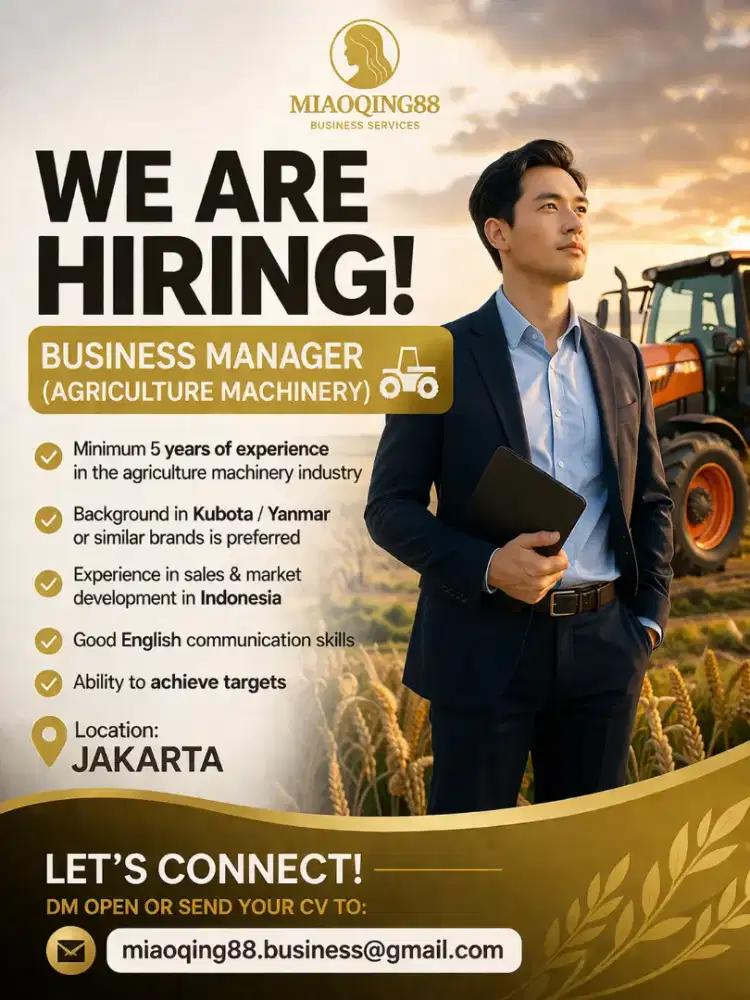 Business Manager (Machinery / Agriculture)