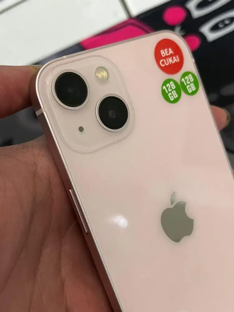 BEACUKAI DUAL SIM IPHONE 13 128 GB PINK (2ND BERGARANSI)