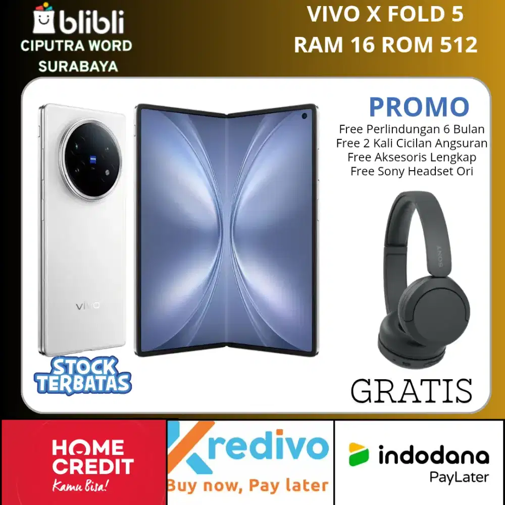 Vivo X Fold 5 Stock Terbatas Cicilan 0 Persen