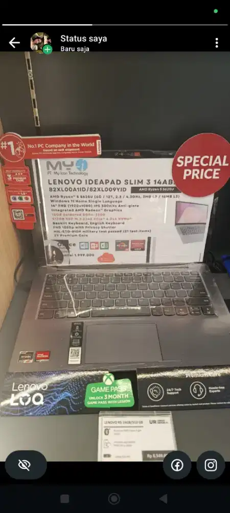 Lenovo ideapad slim 3 14ABR8