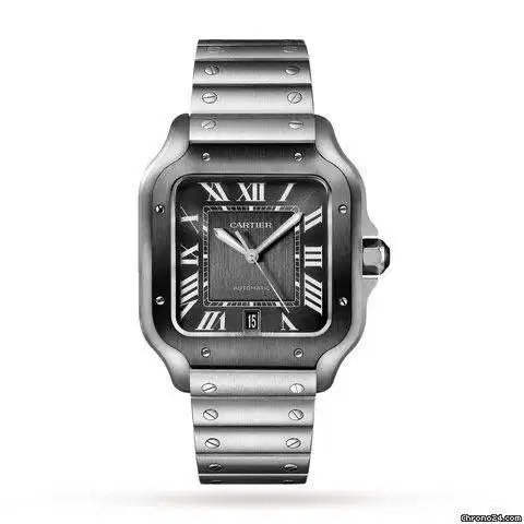 Cartier New Santos 100-L DLC Black Bezel 2 Straps