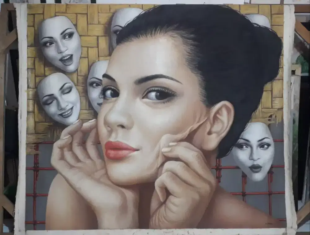 Lukisan Cat Minyak diatas Canvas