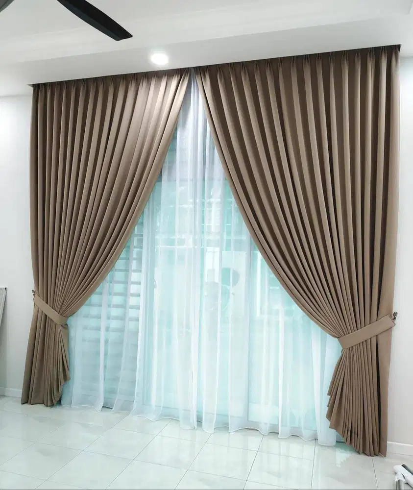 Jual Gorden Blackout Sekat Klinik Hordeng Pintu Gordyn Vitrase