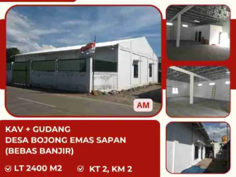 JUAL KAV & GUDANG BOJONG EMAS SAPAN
