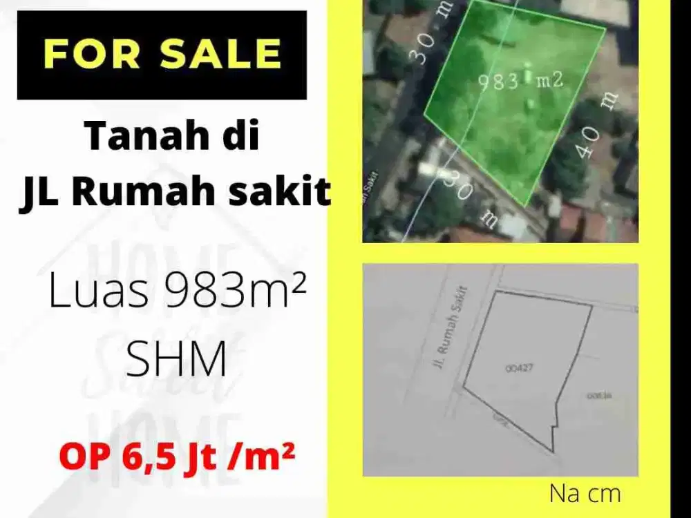 JUAL CEPAT TANAH JL. RUMAH SAKIT