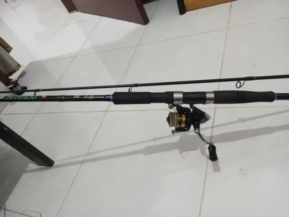 Jual joran sambung 2 ocean  3 meter dan katrol Shinano 1000