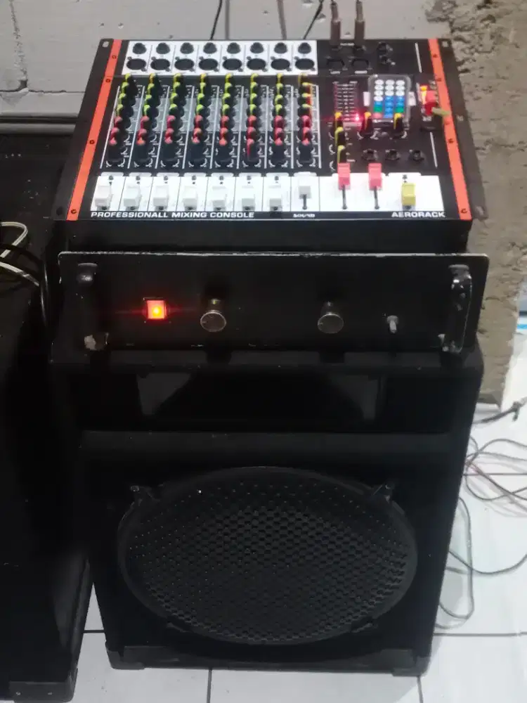 Power ampli10amp+mixer 8ch 15inc