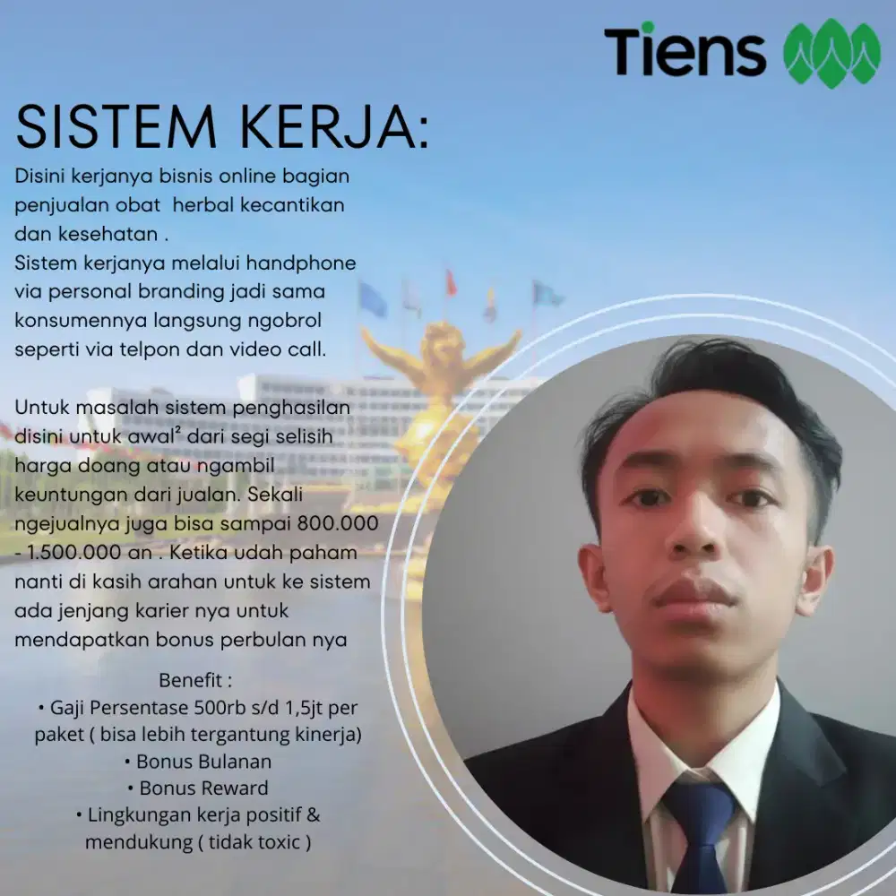 DIBUTUHKAN SEGERA untuk 2-3 orang yang mampu diajak kerjasama