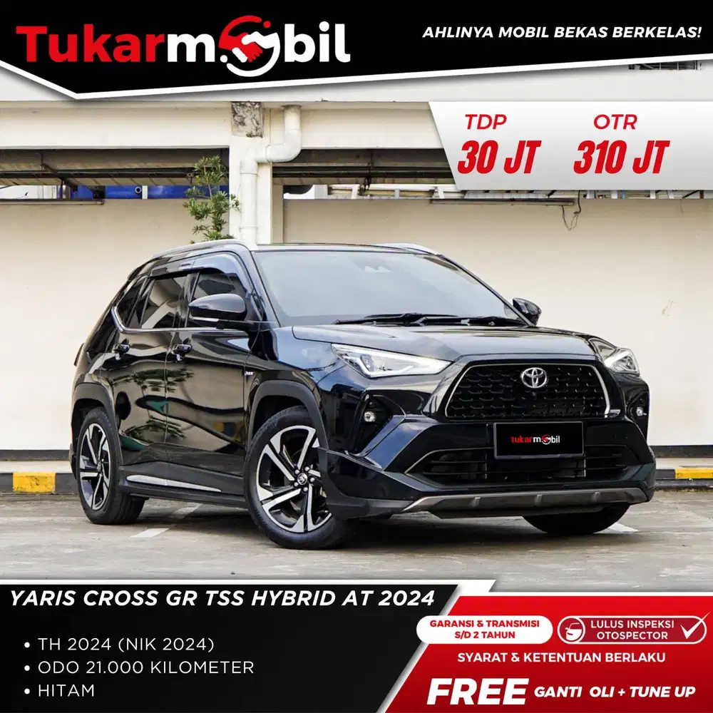 [BERGARANSI] TOYOTA YARIS CROSS 1.5 GR TSS TAHUN 2024 HITAM