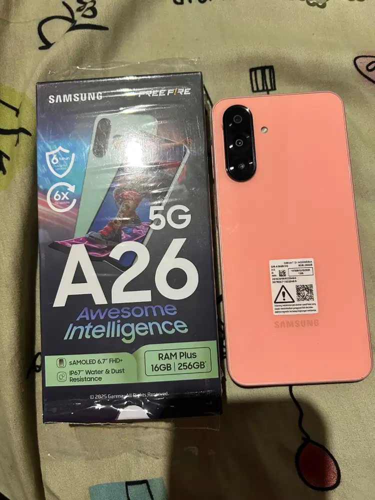 Samsung a26 5g warna peach