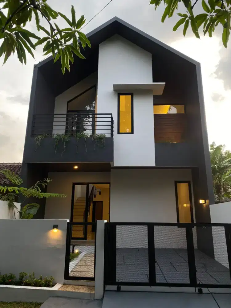 Jual rumah minimalis modern dekat LRT Harjamukti Cimanggis Depok.