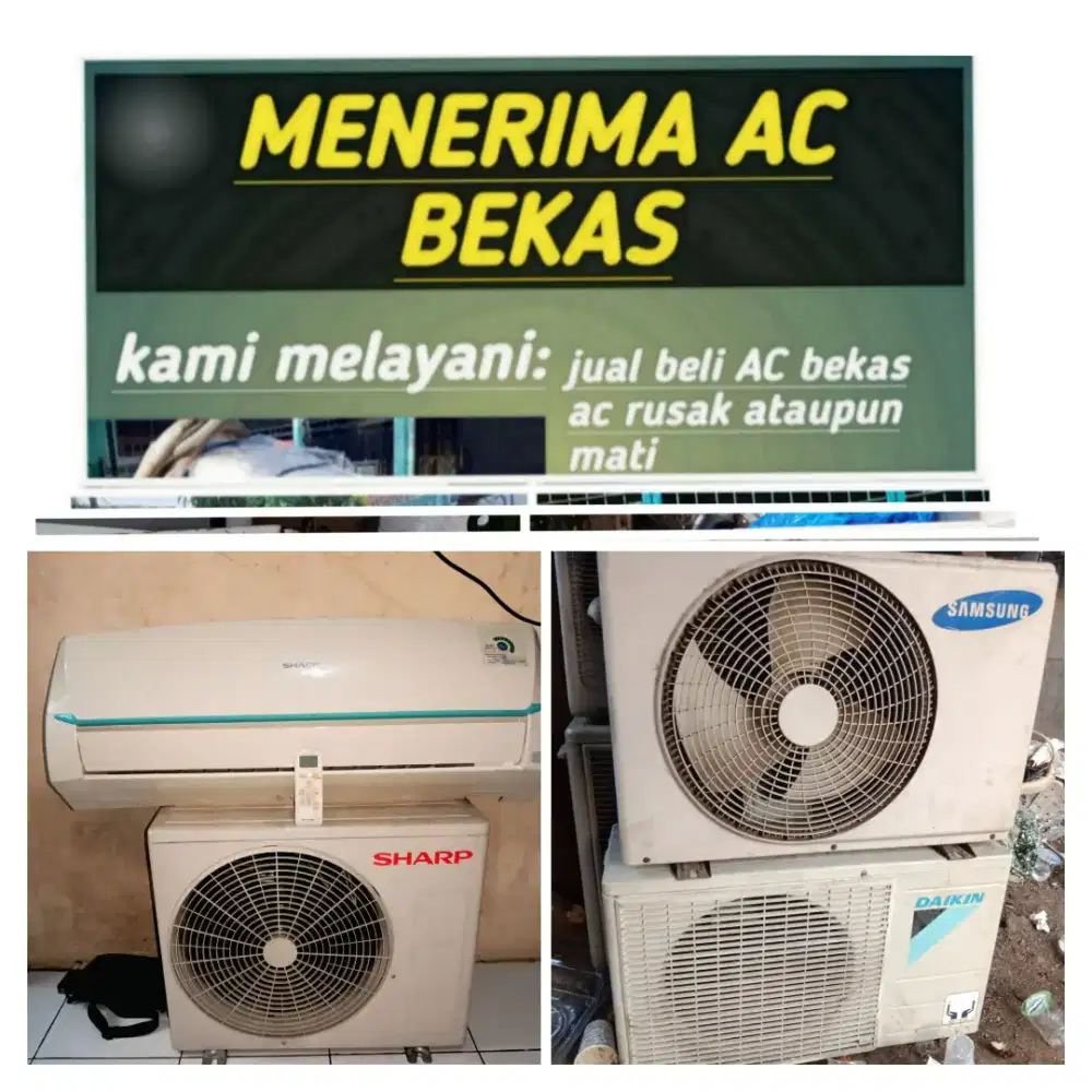 Terima ac bekas rusak