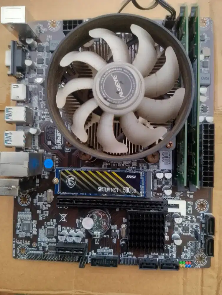 Paketan mobo processor ram nvme