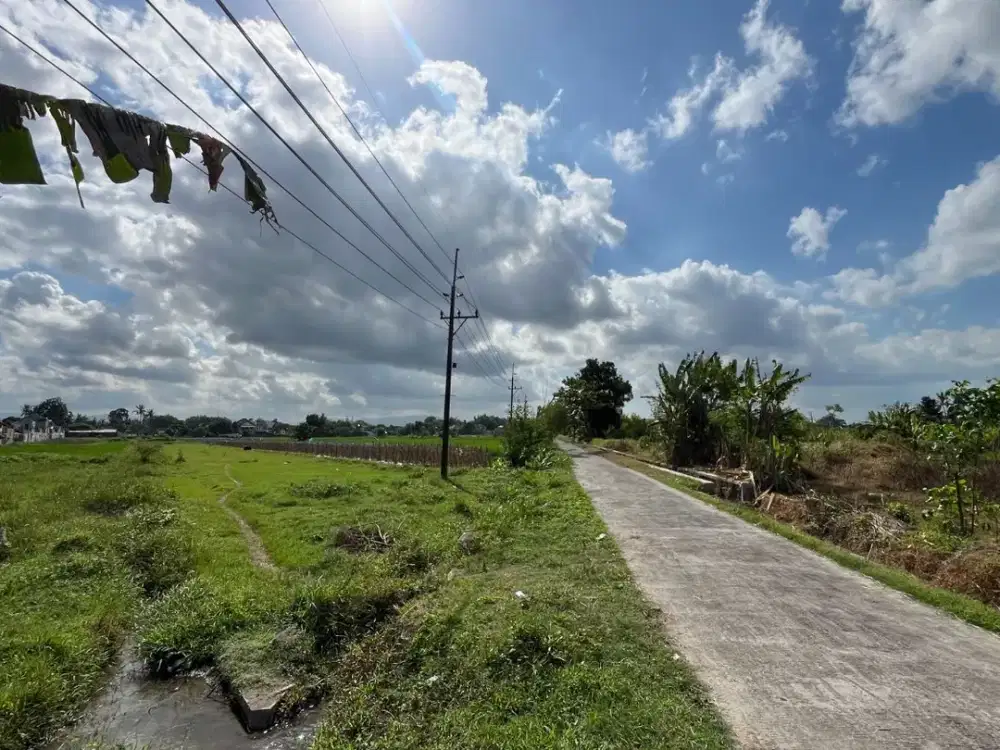 Tanah Hunian SHM Premium di Sidoarum Godean dengan View Sawah Hijau