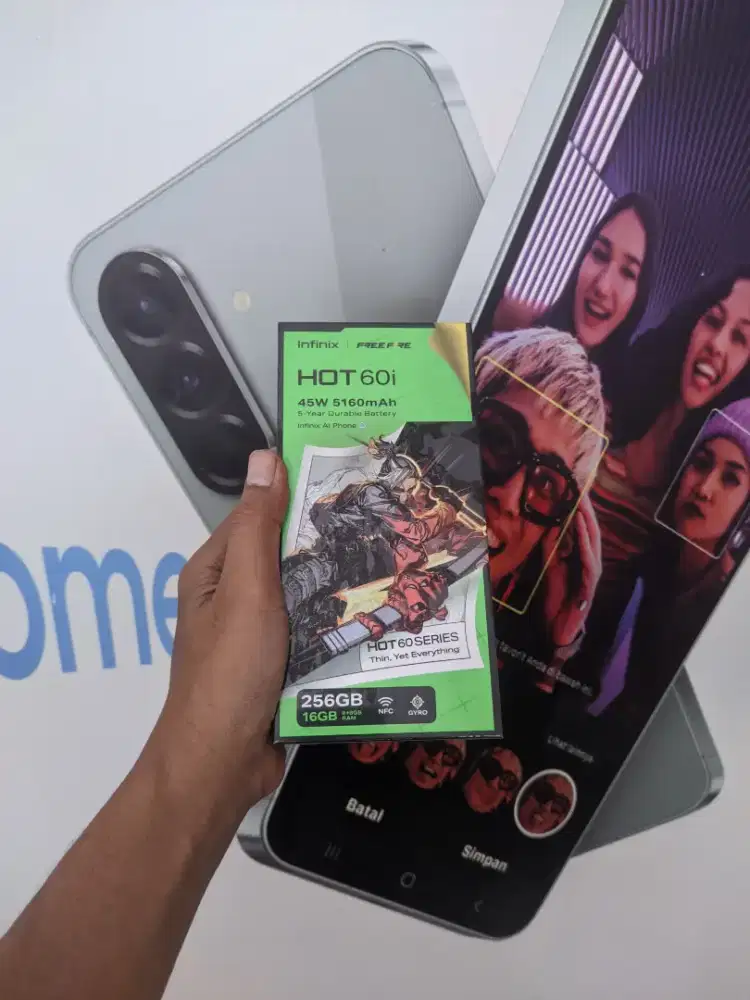 Fast respon WA Infinix Hot 60i NFC 8+8/256 Garansi resmi 1thn