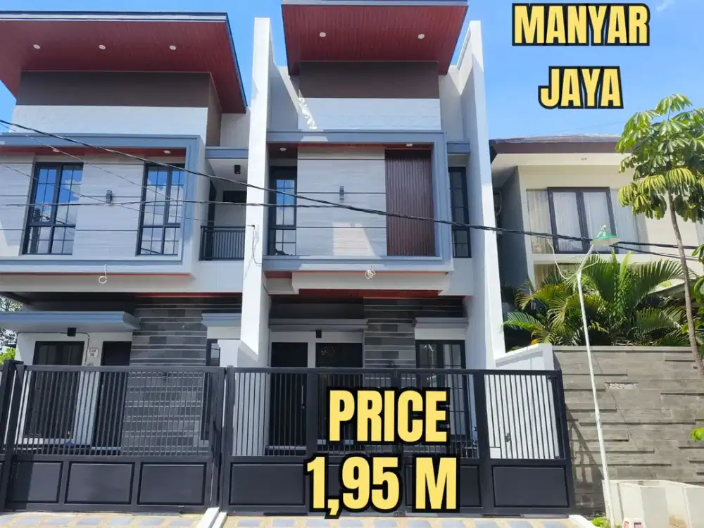 ‼️BARU GRESS‼️ RUMAH MANYAR JAYA KLAMPIS SEMOLOWARU NGINDEN. MODERN MINIMALIS. DEKAT MERR, KAMPUS, SEKOLAH