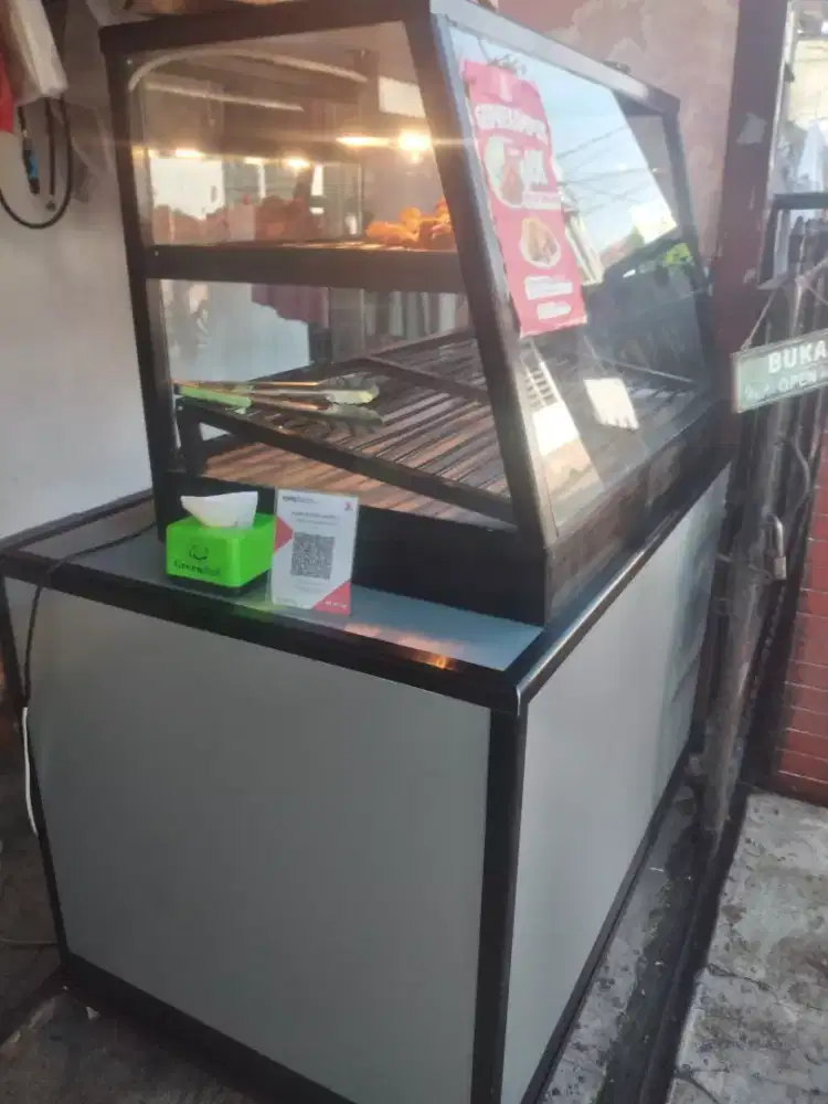 Jual Etalase Usaha Fried Chicken Full Lengkap