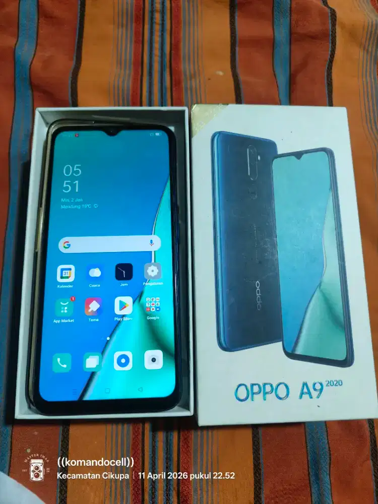 Oppo a9)2020 ram 8/128gb